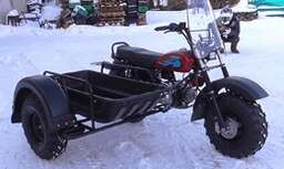 Изображение для Мотоцикл внедорожный СКАУТ-3-125 АП с боковым прицепом и корытом (КОМПЛЕКТ)