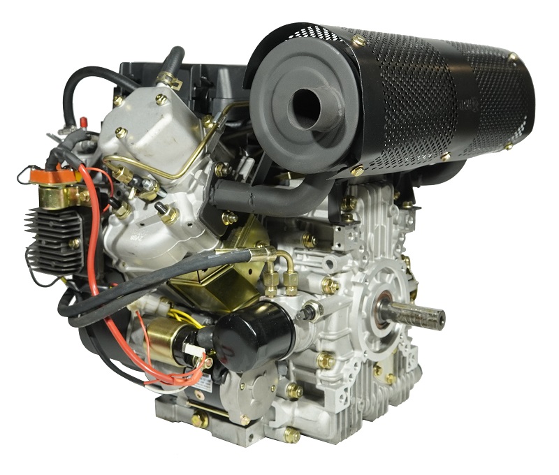 Двигатель дизельный двухцилиндровый Habert HD2V910 20А (22 лс .