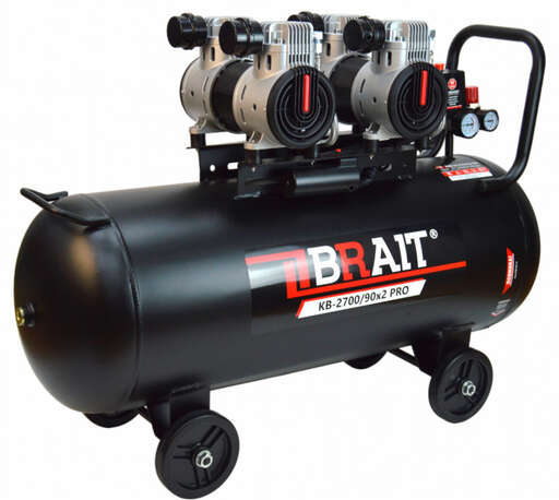 Изображение для Компрессор воздушный Brait KB-2700/90X2 PRO (2.7 кВт)