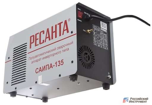 Изображение для Сварочный полуавтомат Ресанта САИПА-135 (встроенная горелка, MMA/MIG-MAG)