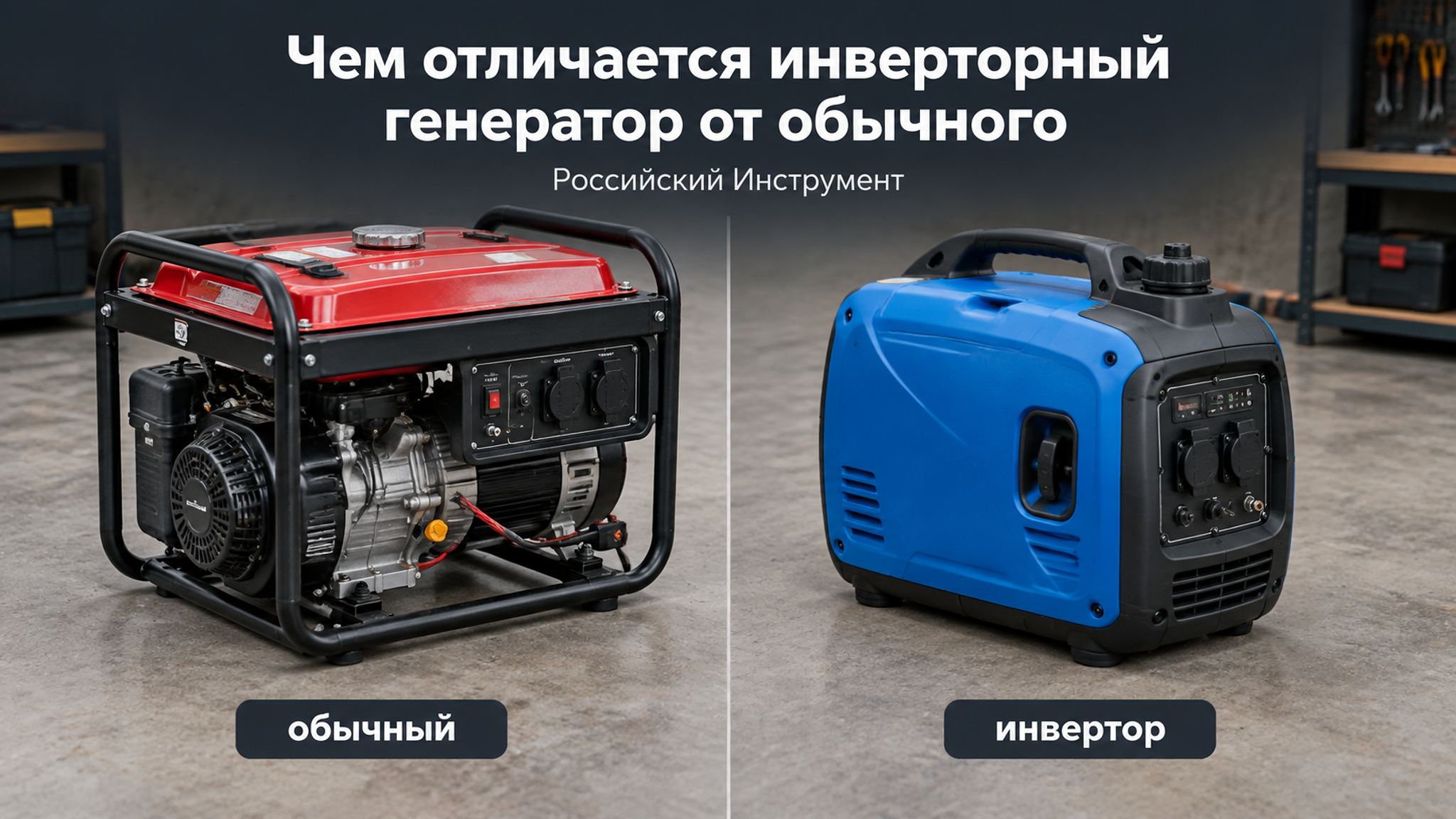Чем отличается инверторный генератор от обычного