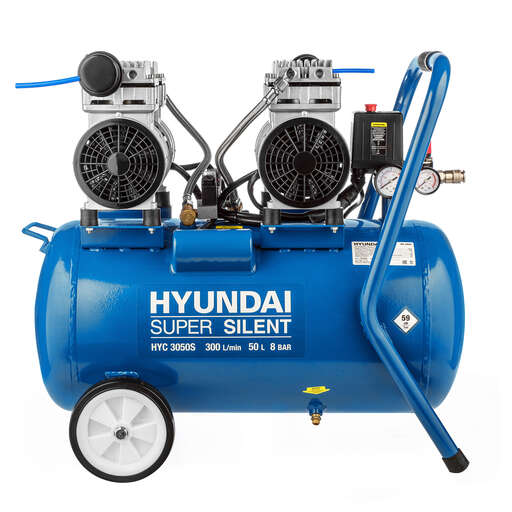 Изображение для Воздушный компрессор безмасляный Hyundai HYC 3050S (2 Квт)