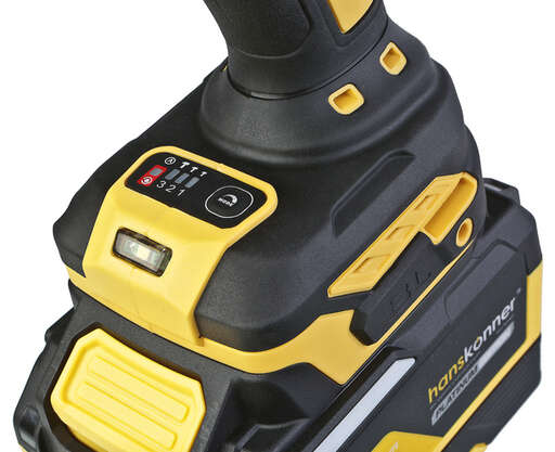 Изображение для HCD201300BLC Гайковерт удар б/щ Hanskonner PLATINUM,18В,1BatterySystem, 1300Нм, 3/4"ampquot,акк 6Ач+ЗУ