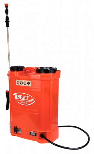 Изображение для Опрыскиватель аккумуляторный Brait BSA-16 (объем 16л,рабочее давление 1,5-4 бар,АКБ свинцово-кислотн.12В,8Ач) 