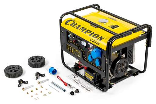 Изображение для Бензиновый генератор CHAMPION GG6501E+ATS (5.5 кВт, электростартер, автозапуск (блок ATS в комплекте))