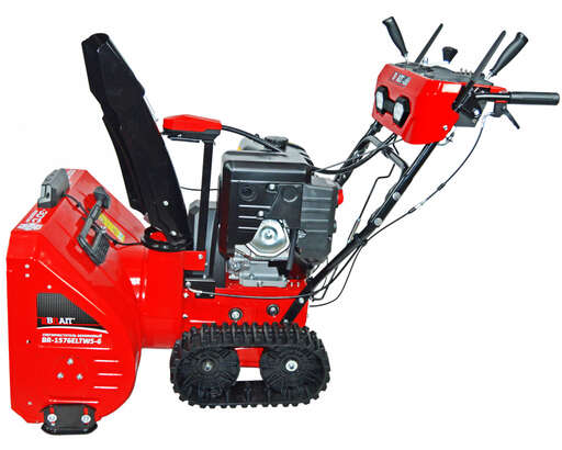 Изображение для Снегоочиститель бензиновый Brait BR-1576ELTWS-6 (15 лс, гусеница, моточасы, электростартер, фара, 6 вперед/2 назад))