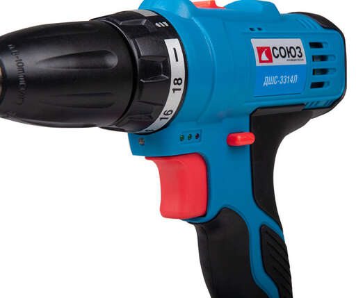 Изображение для Аккумуляторный шуруповерт СОЮЗ ДШС-3314Л