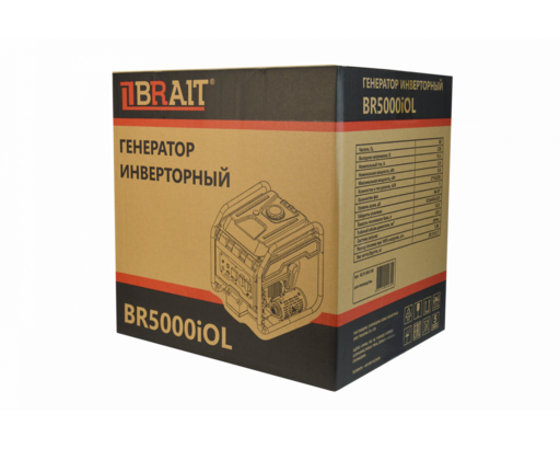 Изображение для Генератор бензиновый инверторный Brait BR5000iOL (3.8 кВт)