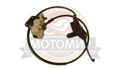 Изображение для Гидравлика передняя в сборе X-MOTOS (L-1100mm, 2 поршня) посад.43мм, склад.ручка  (НАБОР)