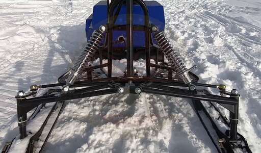 Изображение для Мотобуксировщик компактный Лидер-Сигма-2 (Lifan 8 лс, фара, рычажный лыжный модуль)