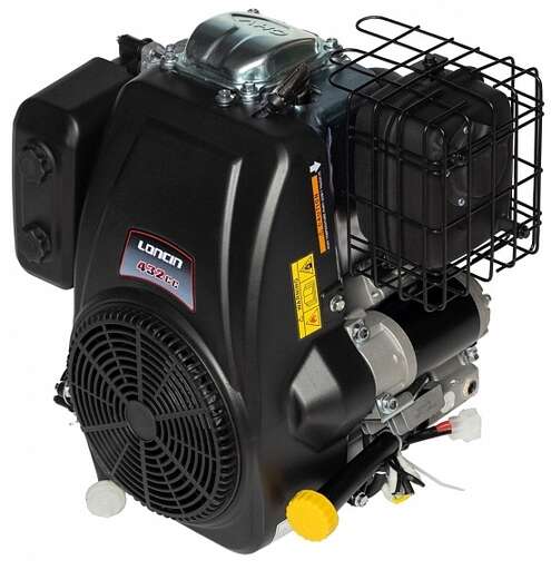 Изображение для Двигатель Loncin LC1P90F-1 12А (15 лс, Ø 25.4 мм, электростартер, катушка освещения 12А, вертикальный вал)