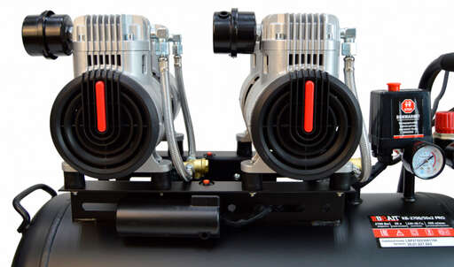 Изображение для Компрессор воздушный Brait KB-2700/50X2 PRO ( 2.7 кВт, 50 л, безмасляный)