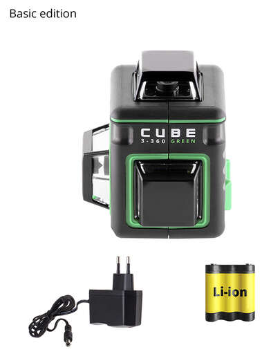 Изображение для Лазерный уровень ADA CUBE 3-360 GREEN BASIC EDITION