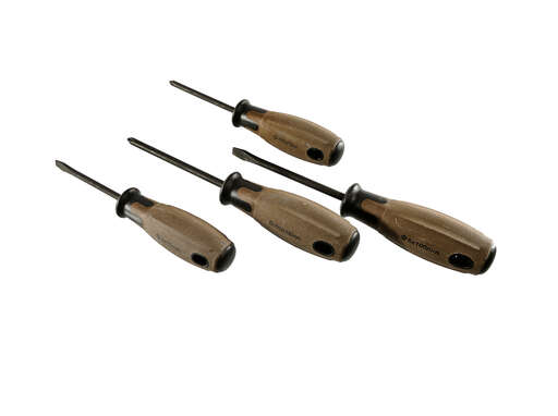 Изображение для Набор отверток, 4 шт, ручка полимерное дерево, S2, Hanskonner