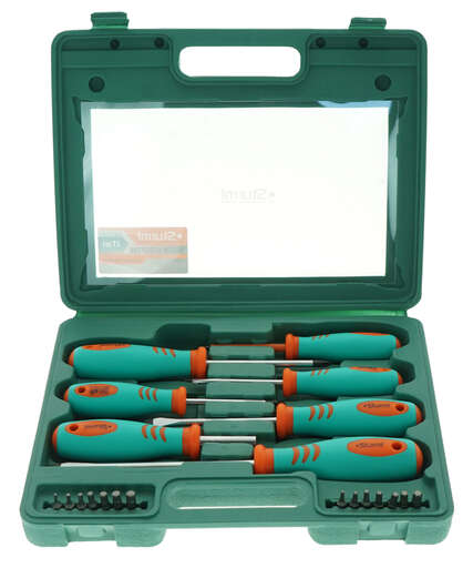 Изображение для Набор отверток и бит 21 шт, пластиковый кейс, CrV, Sturm!