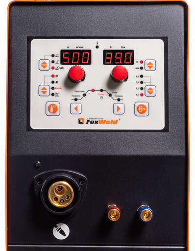 Изображение для Сварочный полуавтомат Invermig 500E с отдельным МП (с комплектом кабелей, пр-во FoxWeld/КНР) (MIG/MAG, MMA)