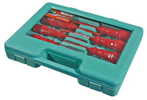 Изображение для Набор отверток диэлектрических 8 шт, пластиковый кейс, CrV Sturm!