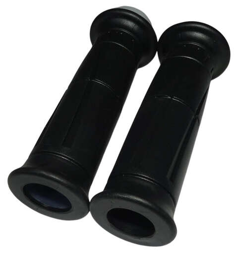 Изображение для Ручка руля правая (газа) QUANTUM в сборе (с резинкой) + ручка левая (резиновая) (071,072)