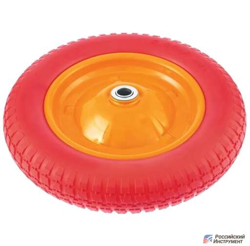 Изображение для Бескамерное колесо для садово-строительной тачки (пенополиуретановое)