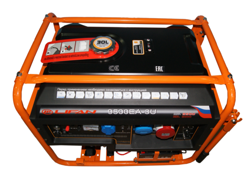 Изображение для Генератор бензиновый LIFAN 9500EA-3U (8.0 кВт, электростартер, 220/380В)