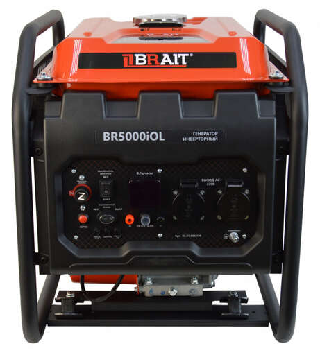 Изображение для Генератор бензиновый инверторный Brait BR5000iOL (3.8 кВт)