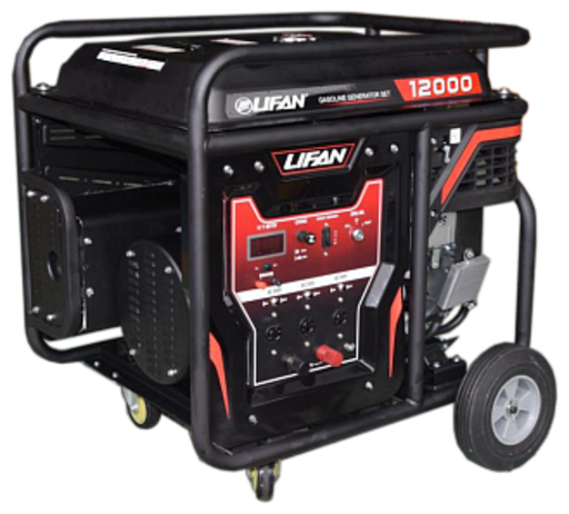 Изображение для Генератор бензиновый Lifan 12000E3A+АВР (11кВт, электростартер, автозапуск)
