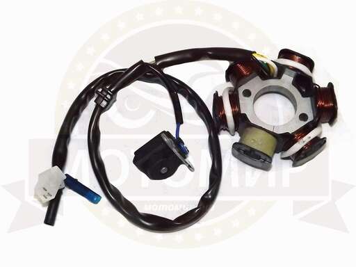 Изображение для Зажигание 4х т GY6-125/150 голое (без маховика) (статор 5+1 катушек) (1803101А)