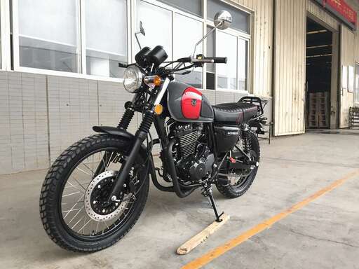 Изображение для Мотоцикл COMBAT SCRAMBLER 400 (серый-красный-черный) с ПТС