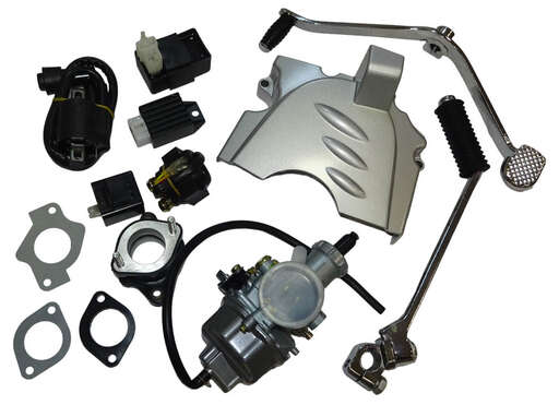 Изображение для Двигатель четырехтактный, 200 см3, 167FML (CGB200) с балансирным валом, кикстартер и электростартер, 4 МКПП