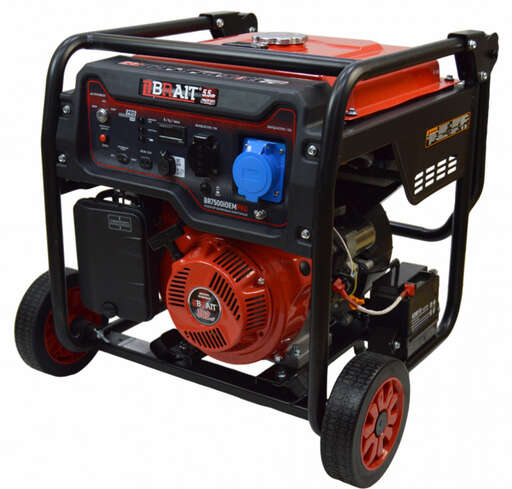Изображение для Генератор бензиновый инверторный Brait BR7500iOEMPRO (5.5 кВт, электростартер)