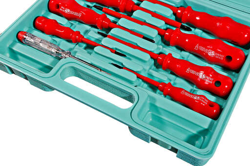 Изображение для Набор отверток диэлектрических 8 шт, пластиковый кейс, CrV Sturm!