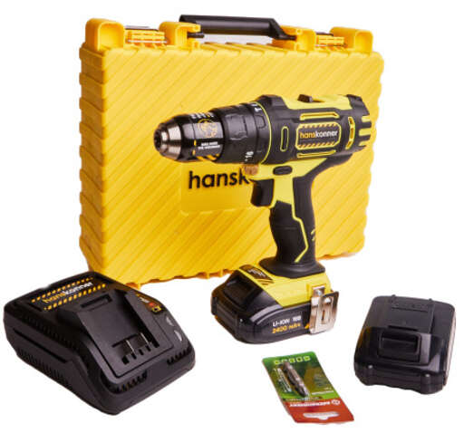 Изображение для Аккумуляторный шуруповерт Hanskonner HCD1838RI