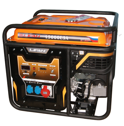 Изображение для Генератор бензиновый Lifan 15000E3A (15 кВт, электростартер, возможность автозапуска)