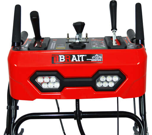 Изображение для Снегоочиститель бензиновый Brait BR-1576ELTWS-6 (15 лс, гусеница, моточасы, электростартер, фара, 6 вперед/2 назад))