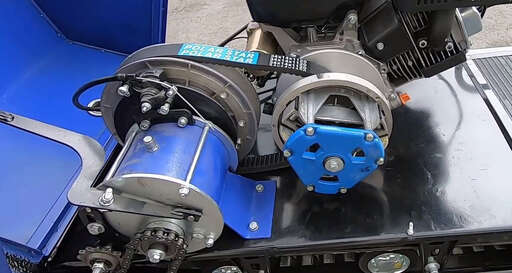 Изображение для Мотобуксировщик Лидер-3-3Т-20АП с рычажным  лыжным модулем (Lifan 20 лc, реверс, электростартер, фара)