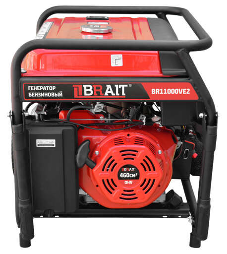 Изображение для Генератор бензиновый Brait BR11000VE2 (максимальная мощность при 380В-8.5 кВт, максимальная мощность при 220В — 7,65 кВт)