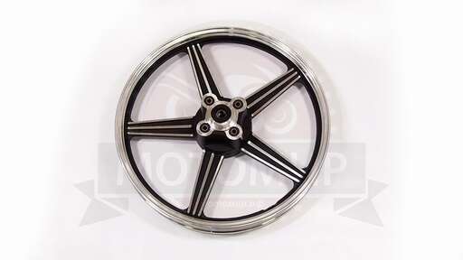 Изображение для Обод 18" задний литой,  барабан. тормоз 1,6-18  HUNTER (5и лучевой) колодки 110 мм, серебристый