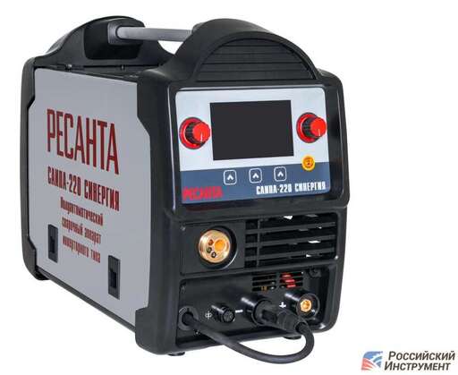 Изображение для Сварочный полуавтомат Ресанта САИПА-220 СИНЕРГИЯ (синергетическое управление, MMA/MIG-MAG/TIG LIFT)