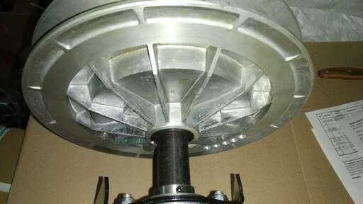 Изображение для Кронштейн 2-ух опорный в сборе со шкивом (посадка 25 мм, вынос 280 мм)