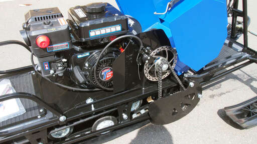 Изображение для Мотобуксировщик компактный Лидер-Дельта-2 с лыжным модулем (Lifan 8 лс, фара)