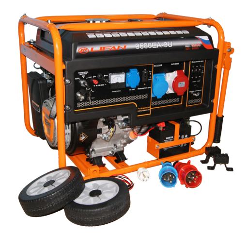 Изображение для Генератор бензиновый LIFAN 9500EA-3U (8.0 кВт, электростартер, 220/380В)