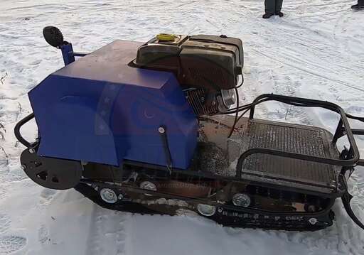 Изображение для Мотобуксировщик Лидер-1-2Т-15 РУ без лыжного модуля (Lifan 15 лс, электростартер, освещение, изменяемый угол атаки)