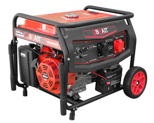 Изображение для Генератор бензиновый Brait BR13000VE2 (максимальная мощность при 380В — 9,5 кВт, максимальная мощность при 220В — 8,55 кВт)