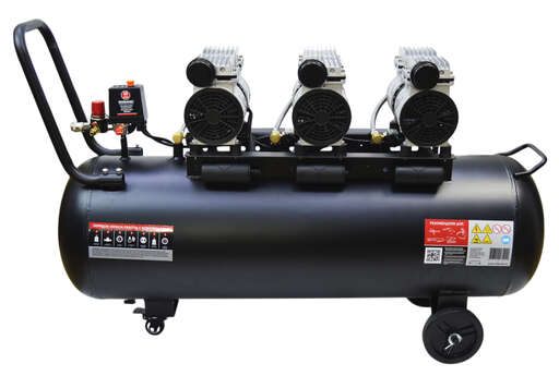 Изображение для Компрессор воздушный безмасляный Brait KB-1800/100X3 (1.8 кВт)