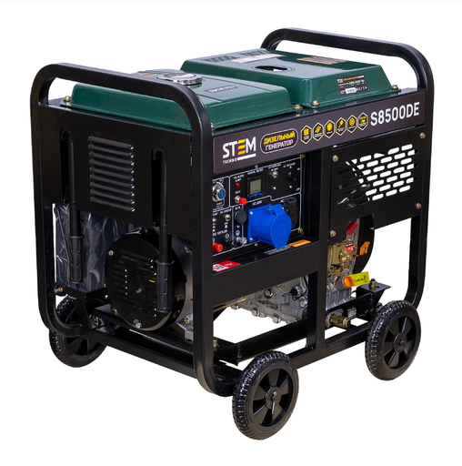 Изображение для Генератор дизельный STEM Techno S8500DE (8.5 кВт, электростартер, дисплей, подогрев, АВР)