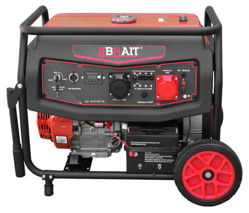 Изображение для Генератор бензиновый Brait BR11000VE2 (максимальная мощность при 380В-8.5 кВт, максимальная мощность при 220В — 7,65 кВт)