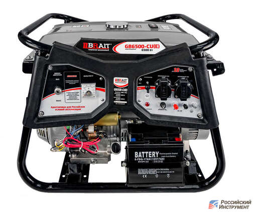 Изображение для Бензиновый генератор Brait GB-7500CU(E) (7.5 кВт, электростартер, медная обмотка) 