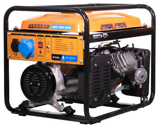 Изображение для Бензогенератор Aurora ABE 7500 RUN (7.5 кВт, газ/бензин)