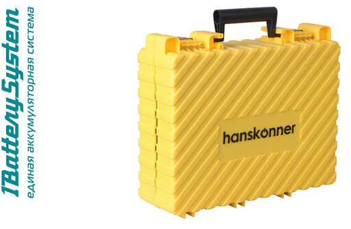 Изображение для Аккумуляторный шуруповерт Hanskonner HCD1865C 1BatterySystem
