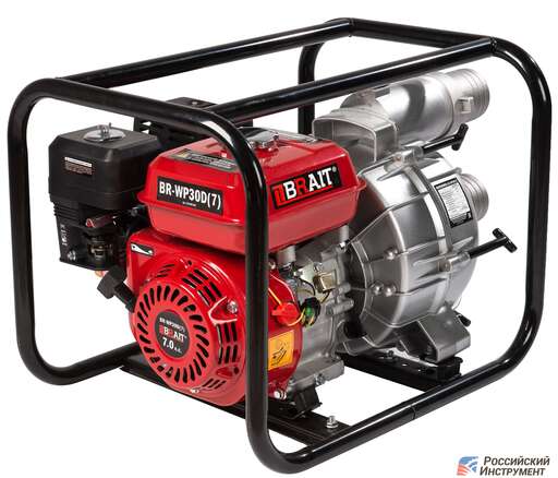 Изображение для Мотопомпа Brait BR-WP-30D (7 лс, для грязных и фекальных вод ,до 30 м ,объем 45 куб)